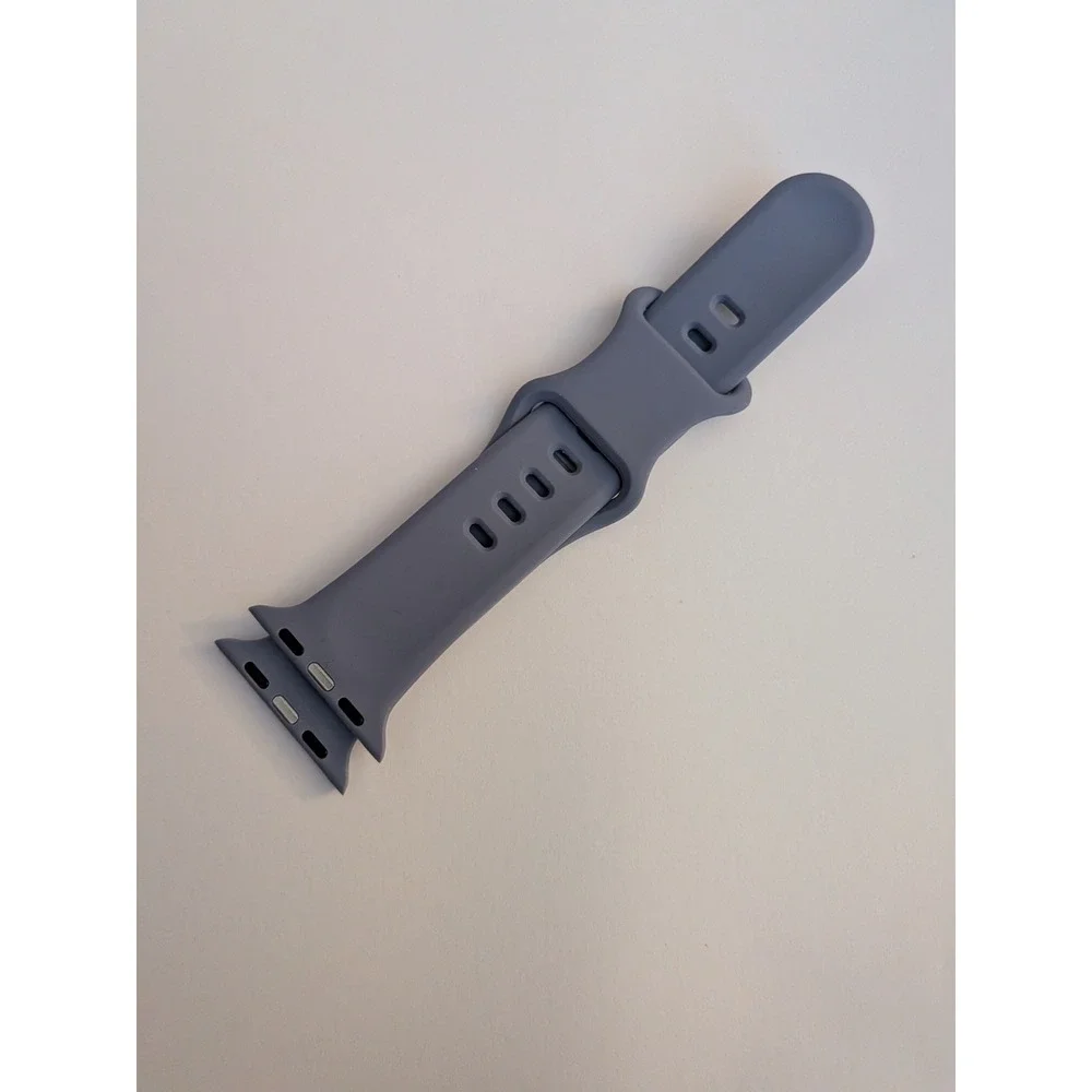 Apple Watch Sport Band Silicone Lavender Gray 38mm 40mm 41mm Replacement Strap